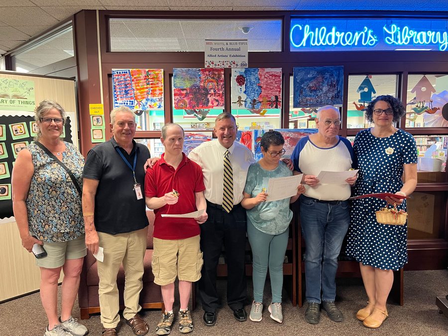 Senator Kissel with constituents at a local children’s library
